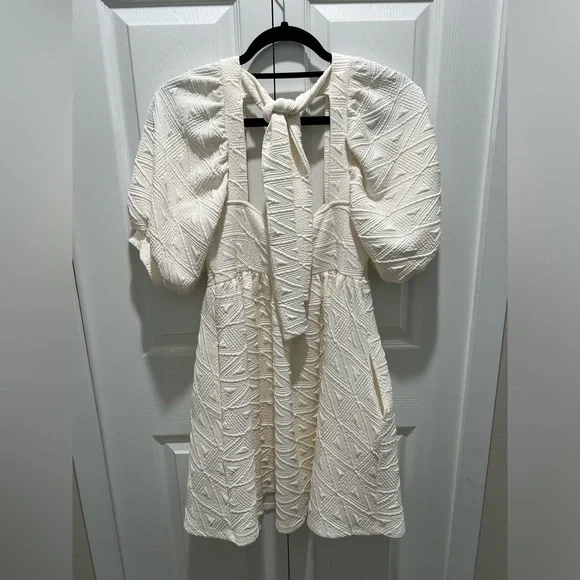 NWOT Free People Violet Mini Dress in White - Picture 4 of 4